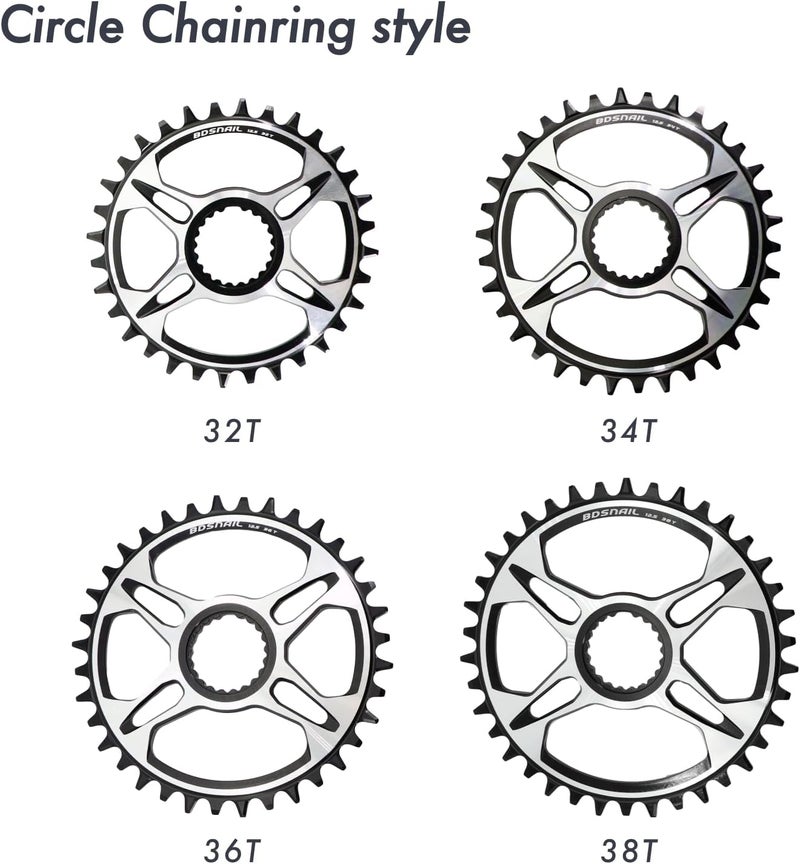 DJC Components DJC Bike Chainring 12s Direct Mount Chainring for Shimano M6100 M7100 M8100 M8130 M9100 M9120 Mt900 XTR SLX - Image 3